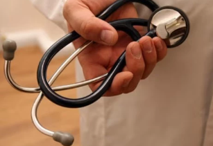 A picture of a doctor holding a stethoscope